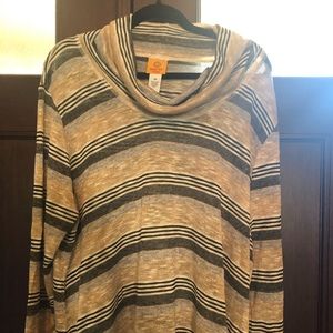 Ruby Rd woman black multicolor lightweight sweater size 3X